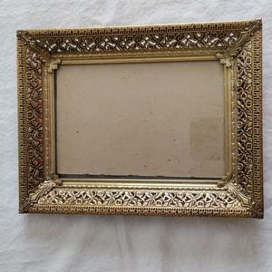 Vintage Ornate Brass Frame 5x7